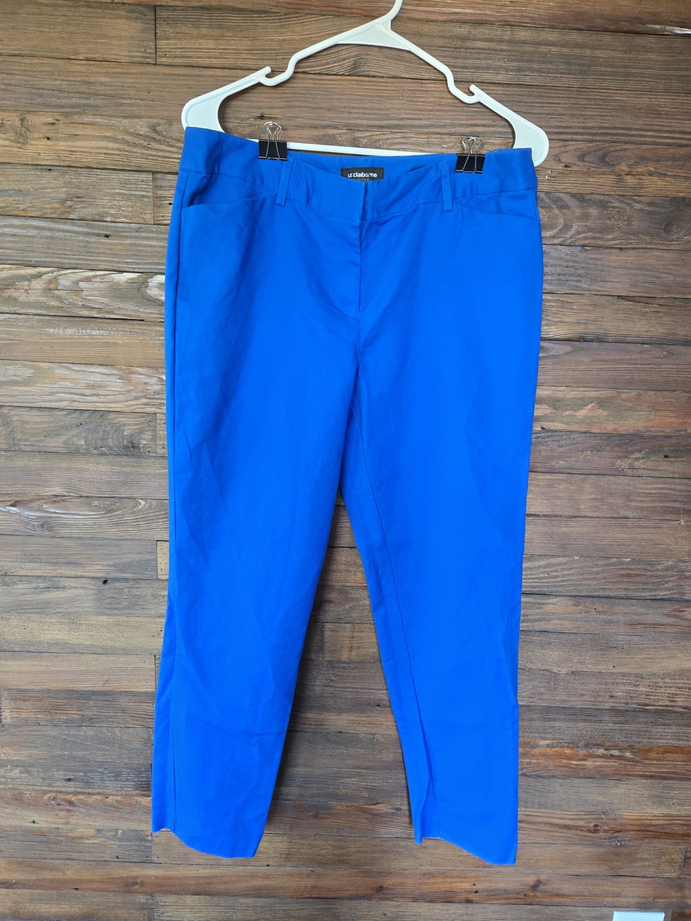 Liz Claiborne Women's Electric Blue Chino Pants